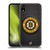 NHL Boston Bruins Puck Texture Soft Gel Case for Apple iPhone XR