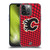 NHL Calgary Flames Net Pattern Soft Gel Case for Apple iPhone 14 Pro