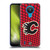 NHL Calgary Flames Net Pattern Soft Gel Case for Nokia 1.4