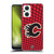 NHL Calgary Flames Net Pattern Soft Gel Case for OPPO Reno8 Lite