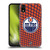 NHL Edmonton Oilers Net Pattern Soft Gel Case for Apple iPhone XR