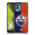 NHL Edmonton Oilers Half Distressed Soft Gel Case for Nokia X30