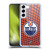 NHL Edmonton Oilers Net Pattern Soft Gel Case for Samsung Galaxy S22 5G