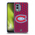 NHL Montreal Canadiens Net Pattern Soft Gel Case for Nokia X30