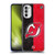 NHL New Jersey Devils Half Distressed Soft Gel Case for Motorola Moto G52