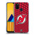 NHL New Jersey Devils Net Pattern Soft Gel Case for Samsung Galaxy M30s (2019)/M21 (2020)