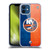 NHL New York Islanders Half Distressed Soft Gel Case for Apple iPhone 12 / iPhone 12 Pro