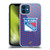 NHL New York Rangers Net Pattern Soft Gel Case for Apple iPhone 12 / iPhone 12 Pro