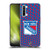 NHL New York Rangers Net Pattern Soft Gel Case for OPPO Find X2 Lite 5G
