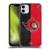 NHL Ottawa Senators Half Distressed Soft Gel Case for Apple iPhone 11