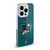 NHL San Jose Sharks Net Pattern Soft Gel Case for Apple iPhone 14 Pro