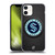 NHL Seattle Kraken Puck Texture Soft Gel Case for Apple iPhone 12 Mini