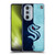 NHL Seattle Kraken Half Distressed Soft Gel Case for Motorola Edge X30