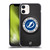 NHL Tampa Bay Lightning Puck Texture Soft Gel Case for Apple iPhone 12 Mini