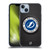 NHL Tampa Bay Lightning Puck Texture Soft Gel Case for Apple iPhone 14 Plus