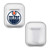 NHL Team Logo 1 Edmonton Oilers Clear Hard Crystal Cover Case for Apple AirPods 1 1st Gen / 2 2nd Gen Charging Case