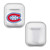 NHL Team Logo 1 Montreal Canadiens Clear Hard Crystal Cover Case for Apple AirPods 1 1st Gen / 2 2nd Gen Charging Case