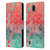 Elisabeth Fredriksson Cubes Collection Rose And Turquoise Leather Book Wallet Case Cover For Nokia C01 Plus/C1 2nd Edition
