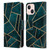 Elisabeth Fredriksson Sparkles Deep Teal Stone Leather Book Wallet Case Cover For Apple iPhone 13 Mini