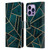 Elisabeth Fredriksson Sparkles Deep Teal Stone Leather Book Wallet Case Cover For Apple iPhone 14 Pro Max