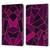 Elisabeth Fredriksson Stone Collection Purple Leather Book Wallet Case Cover For Amazon Kindle Paperwhite 1 / 2 / 3