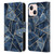 Elisabeth Fredriksson Stone Collection Blue Leather Book Wallet Case Cover For Apple iPhone 13 Mini