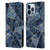 Elisabeth Fredriksson Stone Collection Blue Leather Book Wallet Case Cover For Apple iPhone 13 Pro