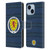 Scotland National Football Team Kits 2019-2021 Home Leather Book Wallet Case Cover For Apple iPhone 14 Plus