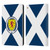 Scotland National Football Team Logo 2 Scotland Flag Leather Book Wallet Case Cover For Apple iPad Air 2 (2014)