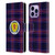 Scotland National Football Team Logo 2 Tartan Leather Book Wallet Case Cover For Apple iPhone 14 Pro Max