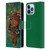David Lozeau Skeleton Grunge Tiki Towing Leather Book Wallet Case Cover For Apple iPhone 13 Pro Max