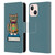 Beth Wilson Doodlecats Nerd Leather Book Wallet Case Cover For Apple iPhone 13 Mini
