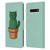Beth Wilson Doodlecats Cactus Leather Book Wallet Case Cover For Samsung Galaxy S10