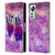 Random Galaxy Space Llama Kitty & Cat Leather Book Wallet Case Cover For Xiaomi 12