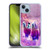 Random Galaxy Space Llama Kitty & Cat Soft Gel Case for Apple iPhone 14 Plus