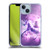 Random Galaxy Space Unicorn Ride Purple Galaxy Cat Soft Gel Case for Apple iPhone 14