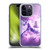 Random Galaxy Space Unicorn Ride Purple Galaxy Cat Soft Gel Case for Apple iPhone 14 Pro