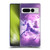 Random Galaxy Space Unicorn Ride Purple Galaxy Cat Soft Gel Case for Google Pixel 7 Pro