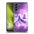 Random Galaxy Space Unicorn Ride Purple Galaxy Cat Soft Gel Case for Samsung Galaxy S21 FE 5G
