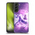 Random Galaxy Space Unicorn Ride Purple Galaxy Cat Soft Gel Case for Samsung Galaxy S22+ 5G