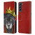 Barruf Animals The King Panther Leather Book Wallet Case Cover For Samsung Galaxy S21 FE 5G