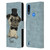 Barruf Dogs Gentle Pug Leather Book Wallet Case Cover For Motorola Moto E7 Power / Moto E7i Power
