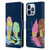 Rachel Caldwell Illustrations Ice Cream River Leather Book Wallet Case Cover For Apple iPhone 13 Pro