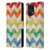 Rachel Caldwell Patterns Zigzag Quilt Leather Book Wallet Case Cover For OPPO Find X5 Pro