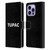 Tupac Shakur Logos Sans Serif Leather Book Wallet Case Cover For Apple iPhone 14 Pro Max