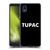 Tupac Shakur Logos Sans Serif Soft Gel Case for Samsung Galaxy A01 Core (2020)