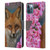 Ash Evans Animals Fox Peonies Leather Book Wallet Case Cover For Apple iPhone 12 / iPhone 12 Pro