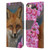 Ash Evans Animals Fox Peonies Leather Book Wallet Case Cover For Apple iPhone 6 / iPhone 6s