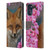 Ash Evans Animals Fox Peonies Leather Book Wallet Case Cover For Motorola Moto G (2022)