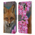 Ash Evans Animals Fox Peonies Leather Book Wallet Case Cover For Motorola Moto G41